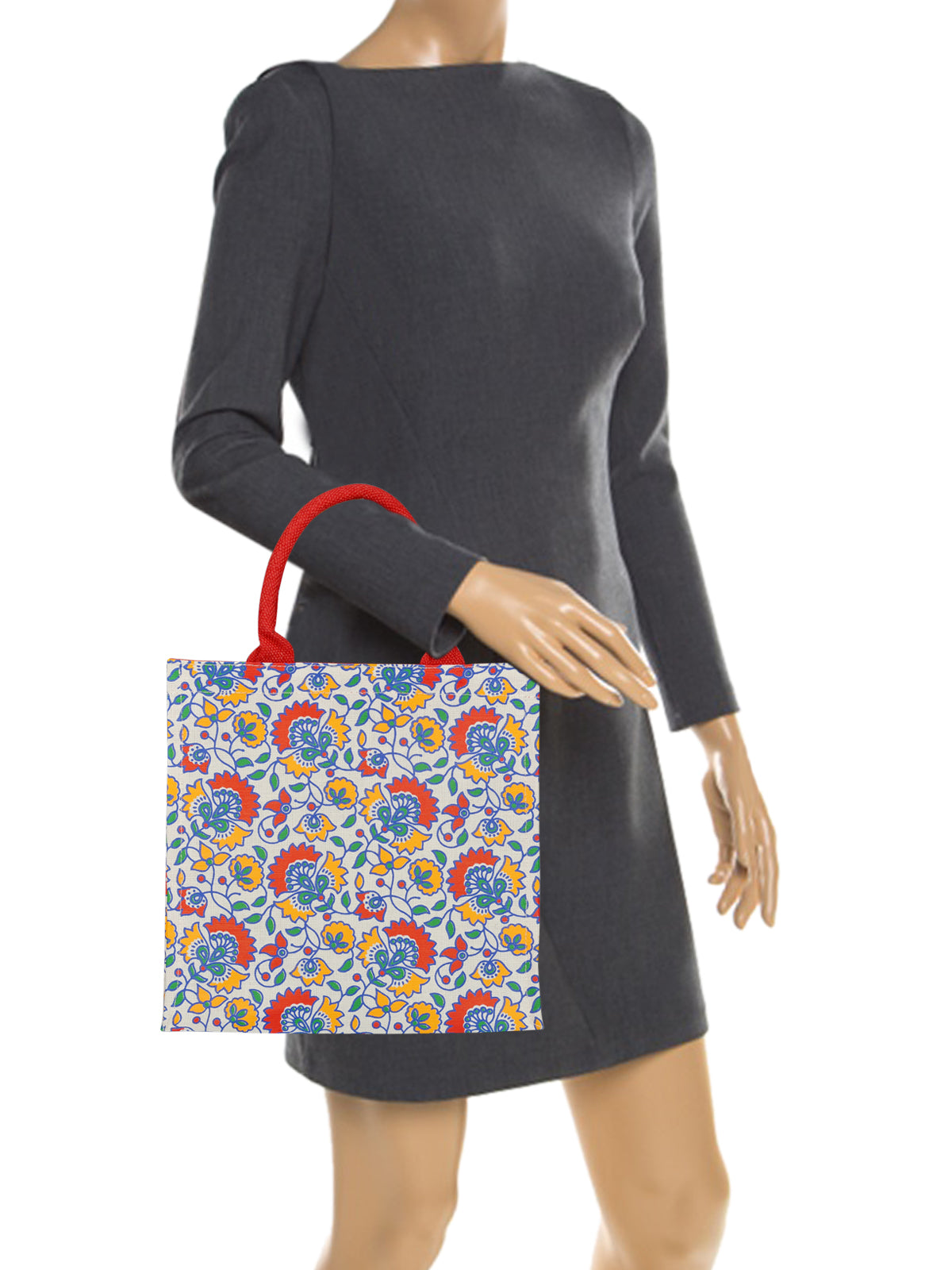 JUCO 12X12 PRINT 4 COLOUR ZIPPER WITH BASE (B-140-RED)