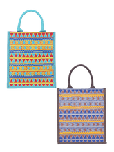 Load image into Gallery viewer, Combo of 13X11 AZTEC PRINT (B-064-BROWN) and 13X11 AZTEC PRINT (B-064-PEACOCK BLUE)
