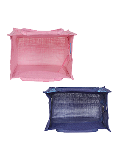 Combo of 11X10 PAISLEY PRINT ZIPPER (B-169-NAVY BLUE) and 11X10 PAISLEY PRINT ZIPPER (B-169-BABY PINK)