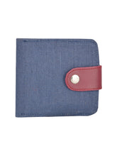 Load image into Gallery viewer, JUTE WALLET 2 FOLD FLAP (A-141-BLUE)

