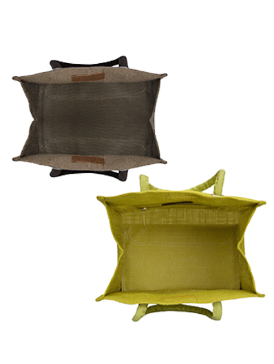 Combo of 14 X 12 BIG EYELET LUNCH (B-033-OLIVE GREEN) and 14 X 12 BIG EYELET LUNCH (B-033-BROWN)