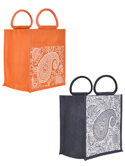 Combo of 11X10 PAISLEY PRINT ZIPPER (B-169-WHITE) and 11X10 PAISLEY PRINT ZIPPER (B-169-ORANGE)