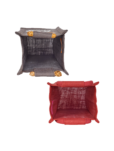 Combo of BOTTLE BAG WARLI PRINT 2 (B-162-RED) and BOTTLE BAG WARLI PRINT 2 (B-163-BROWN)