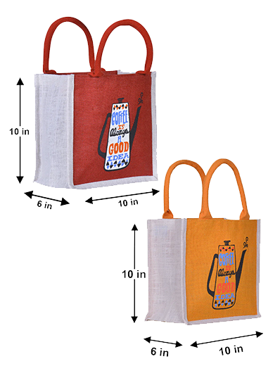 Combo of 10X10 COFFEE ZIPPER (B-090-RED) and 10X10 COFFEE ZIPPER (B-090-YELLOW)
