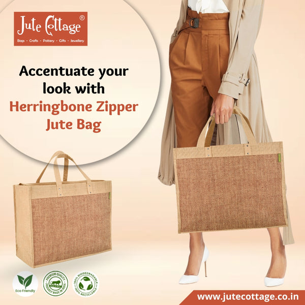 Make a unique style statement with eco-friendly fashion jute bags.