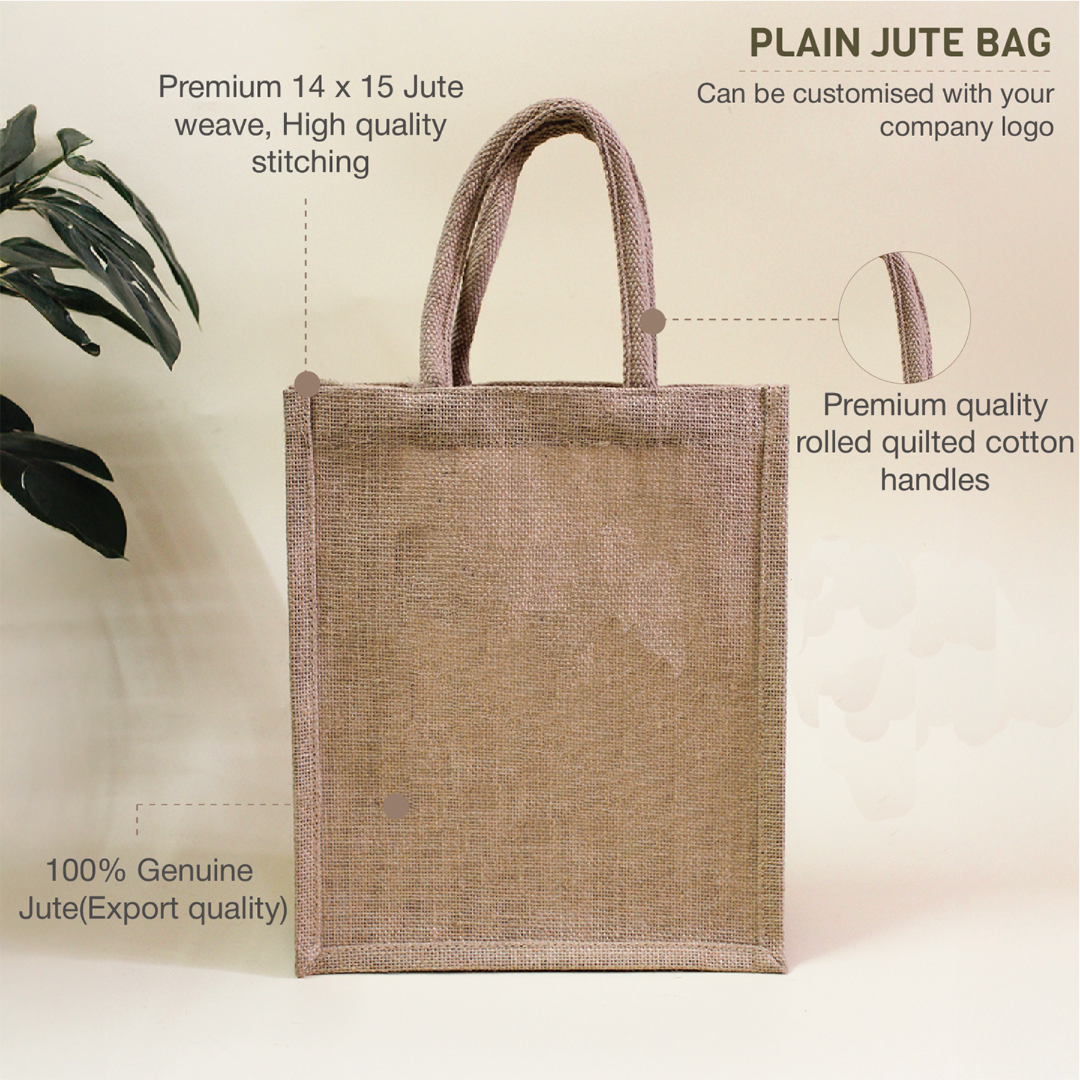 Plain Jute bag (Medium)-Pack of 50