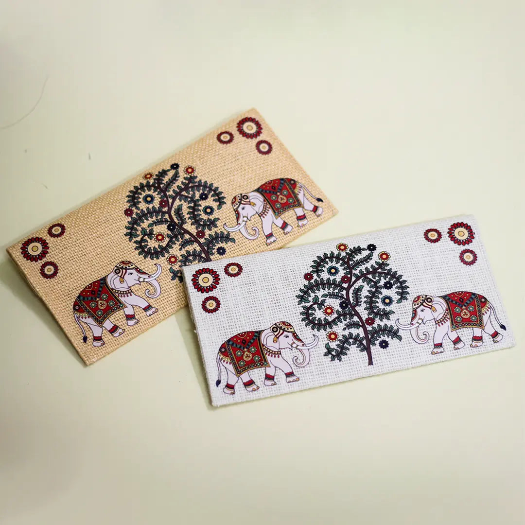 Elephant & Banyan Jute Envelope (Pack of 4)