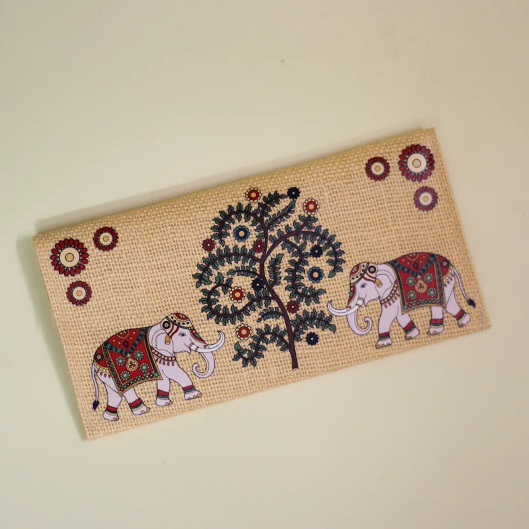 Elephant & Banyan Jute Envelope (Pack of 4)