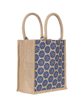 Load image into Gallery viewer, 11 X 10 X 7 - JUTE POCKET ZIPPER LUNCH  (B-129-NATURAL)
