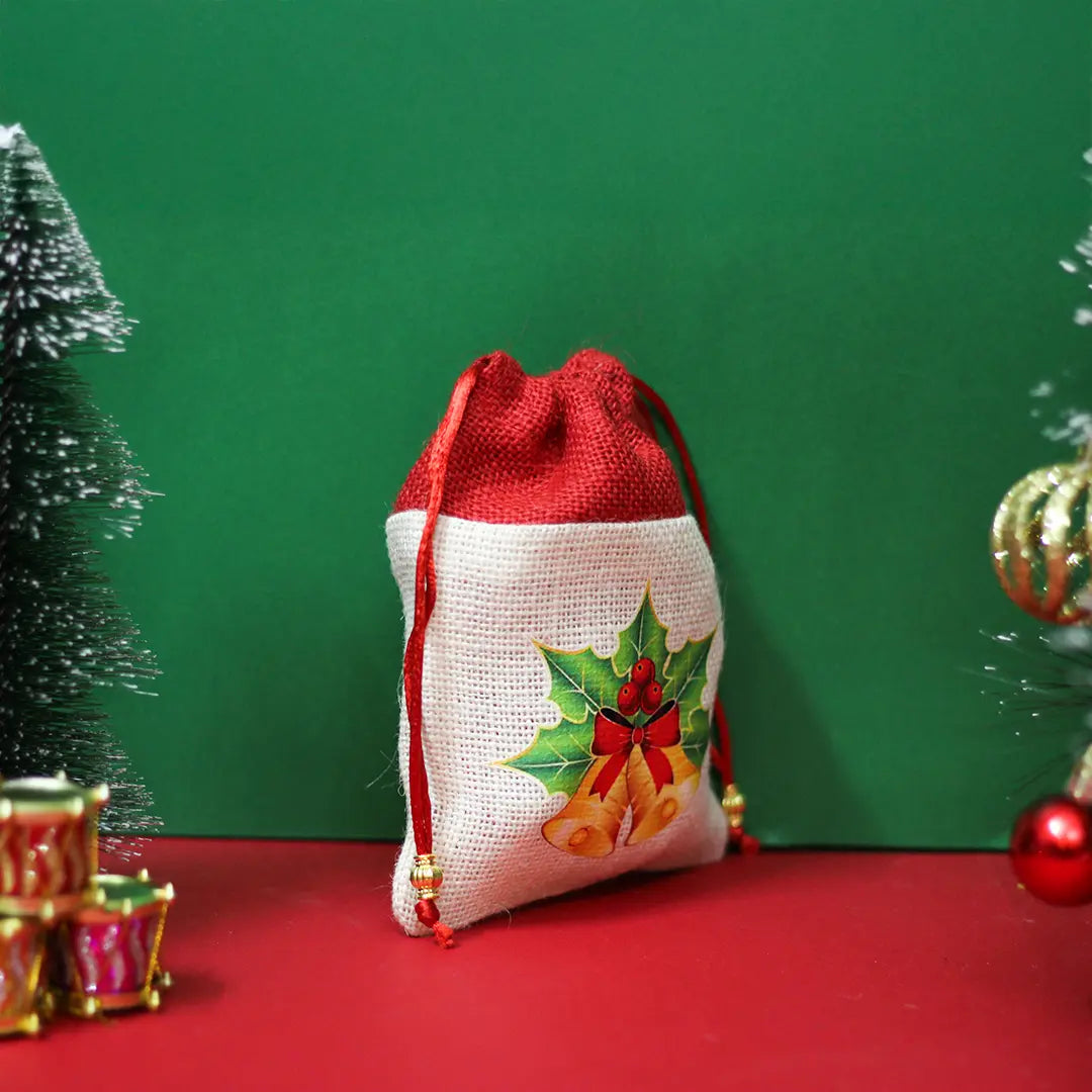 Jingle Bell Christmas String pouch