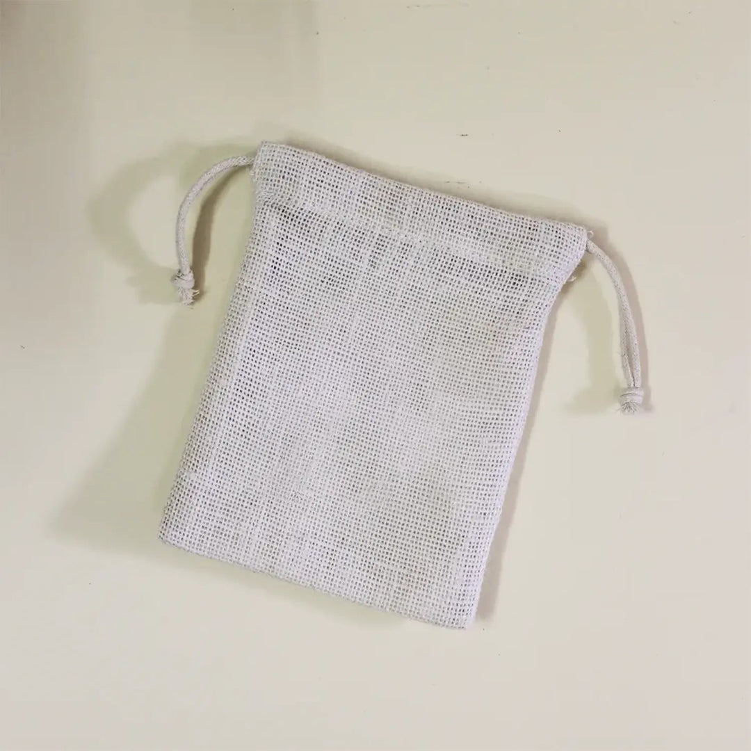 Plain White Jute Pouch (Small)-Pack of 100