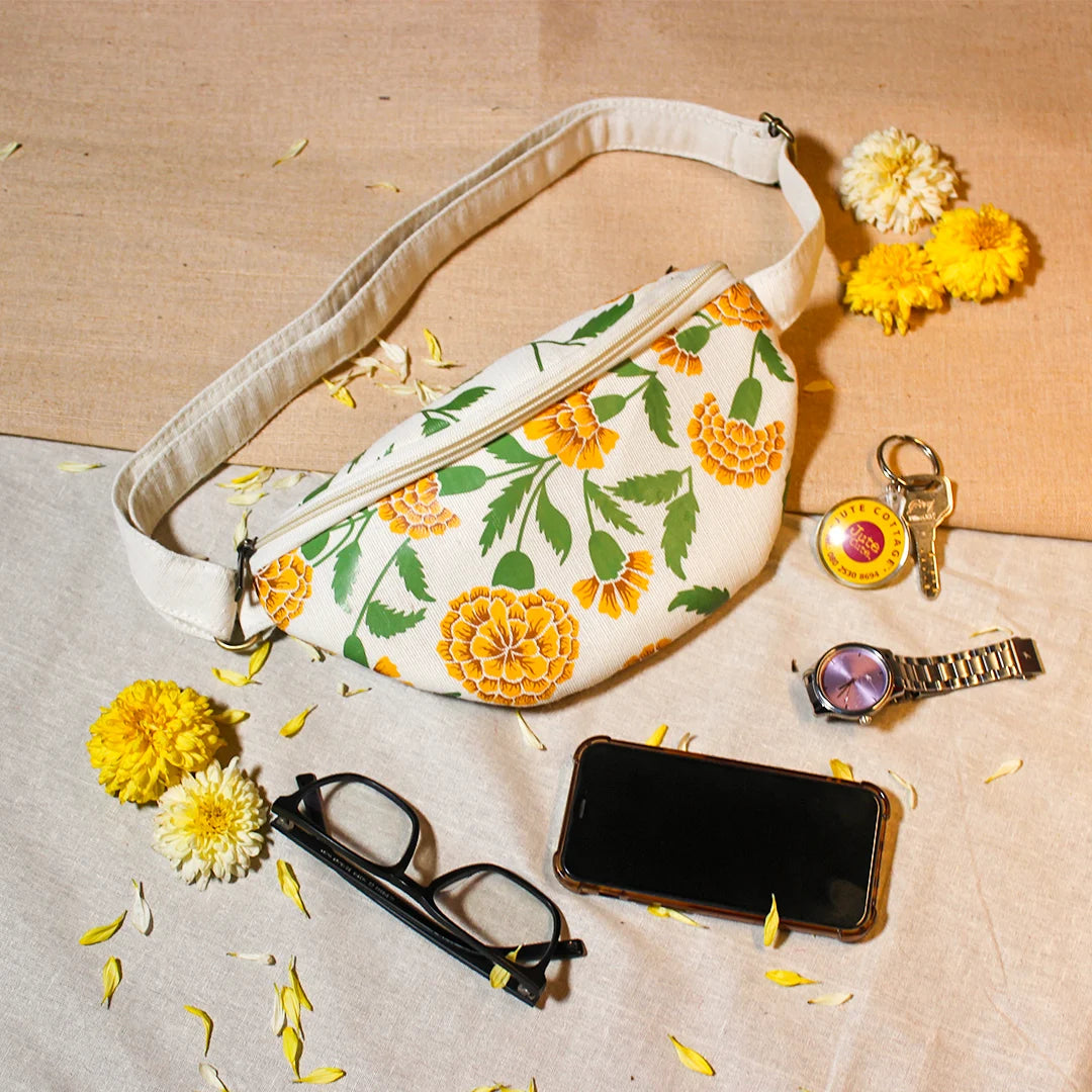 Marigold printed JUCO Fanny bag