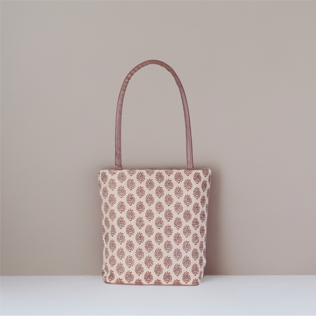 Block Print JUCO Handbag