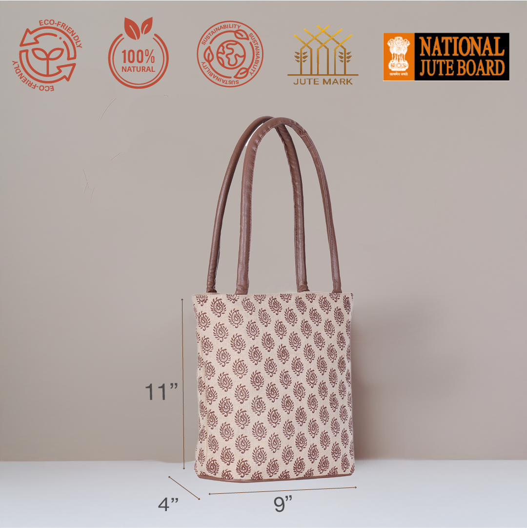 Block Print JUCO Handbag