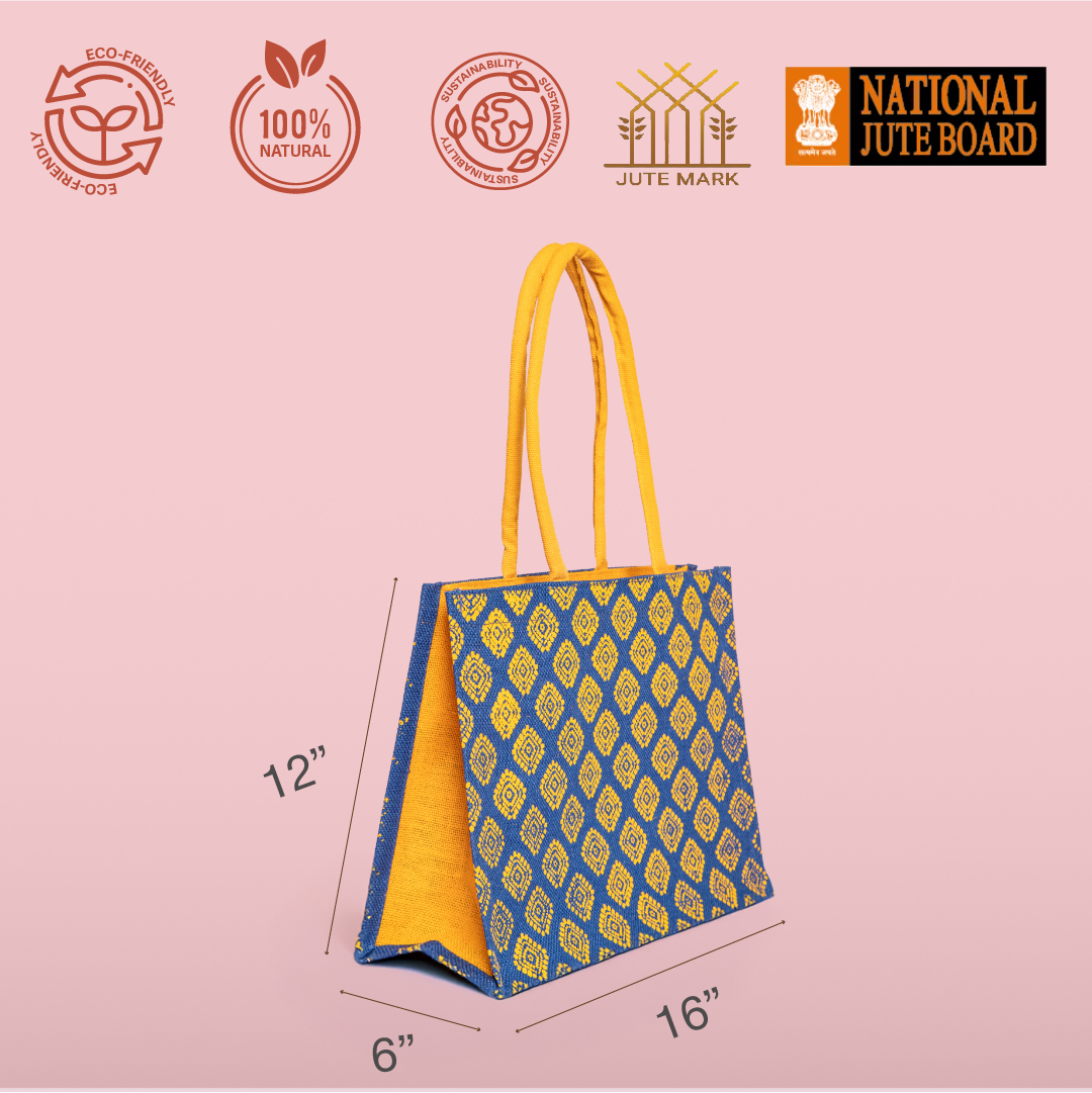 Square Diamond All over print Shopping bag