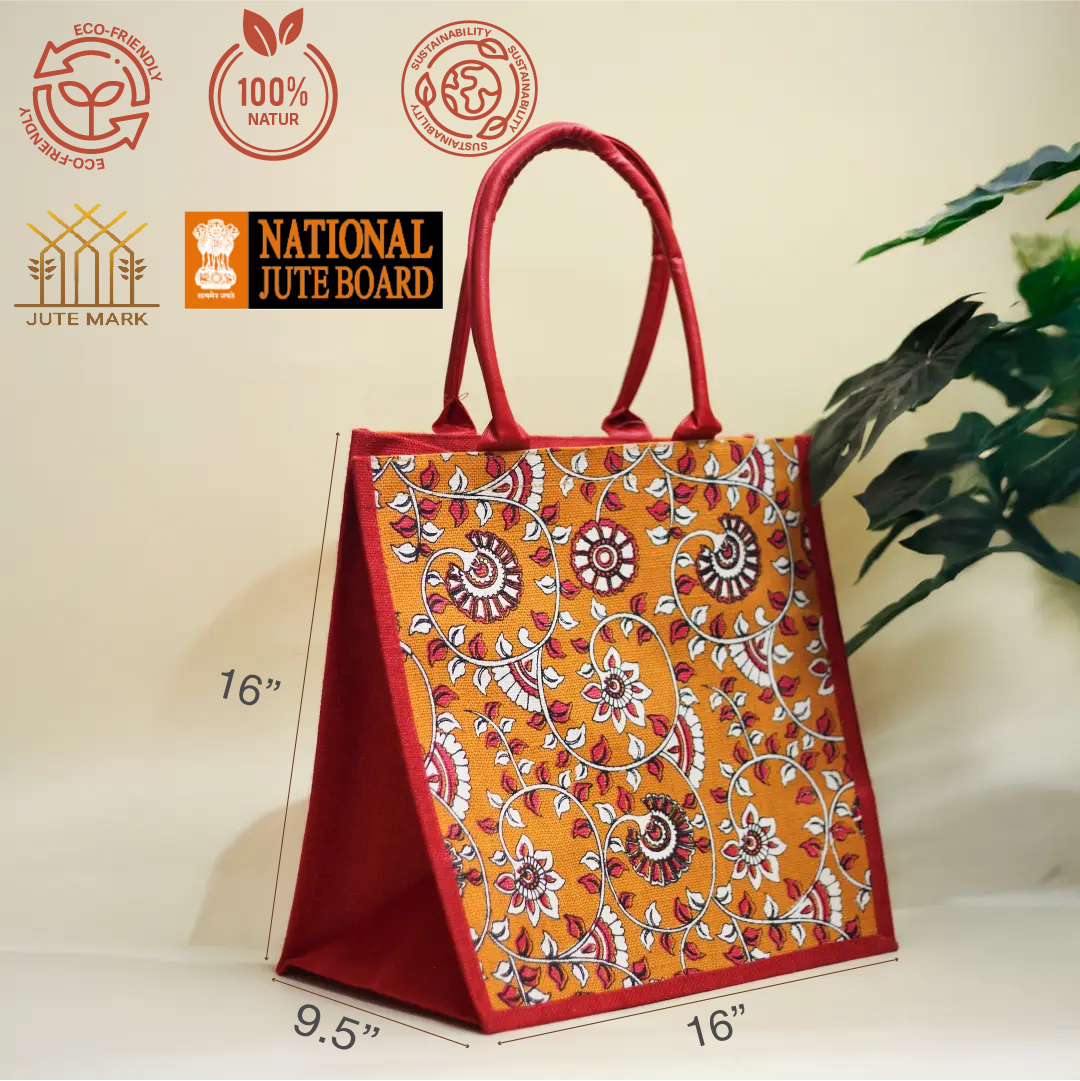 Kalamkari Print Shopping Zipper