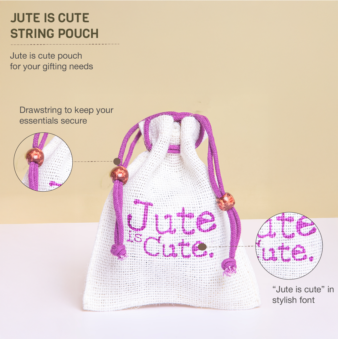 Jute is Cute Pouch(Pack of 4)