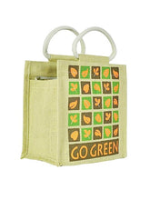 Load image into Gallery viewer, 10 X 10 X 6 - GO GREEN ZIPPER LUNCH  (B-061-GREEN)
