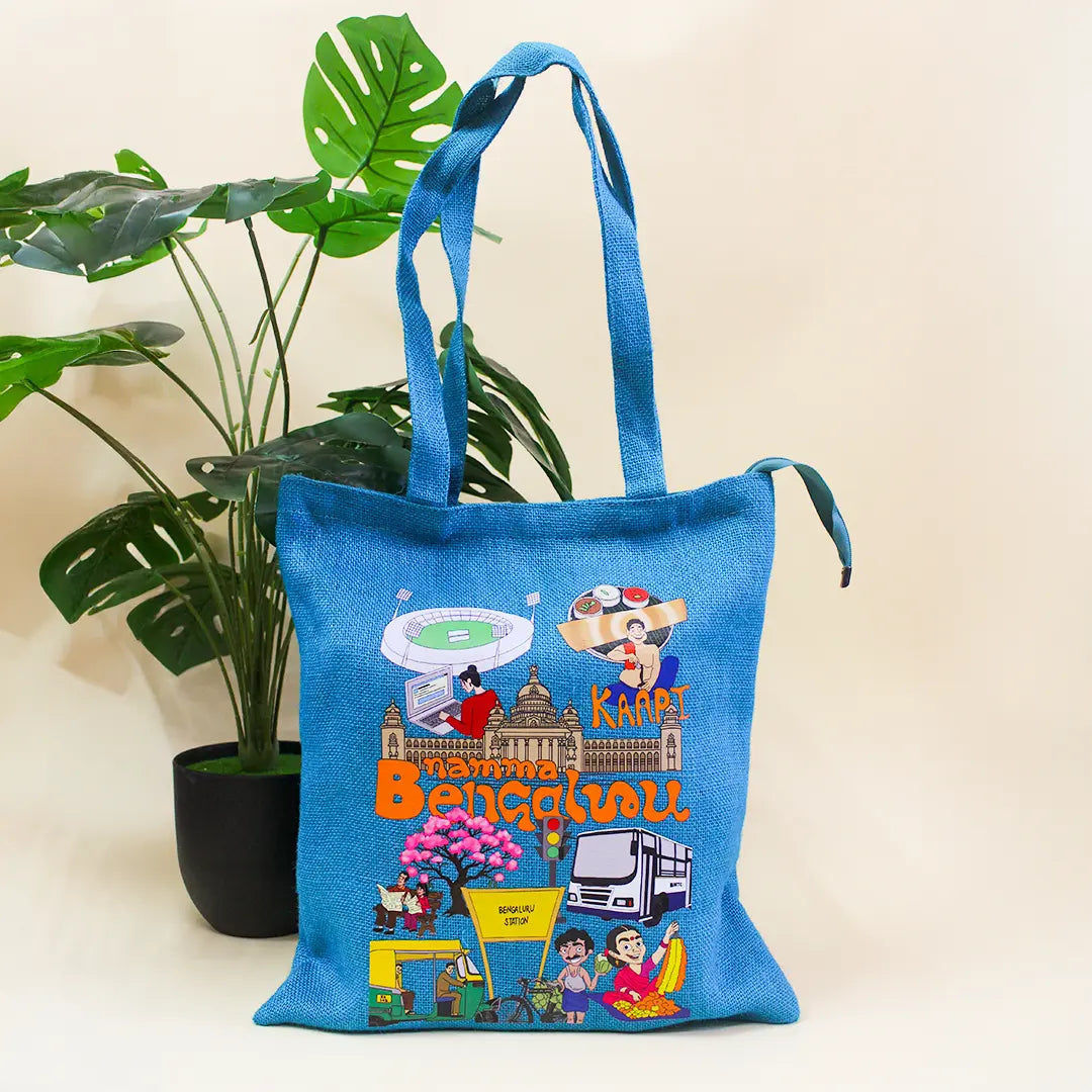 Bengaluru Stories Zipper Tote Bag