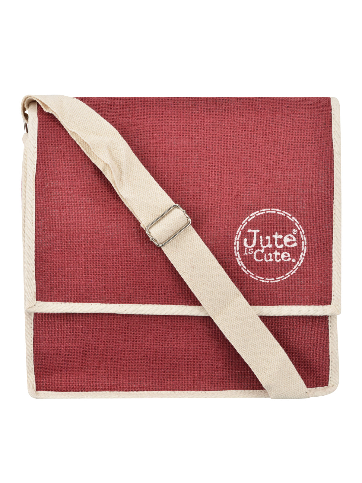 CONFERENCE BAG JUTE (D-220-MAROON)