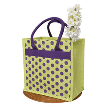 Load image into Gallery viewer, 12 X 12 X 7 - POLKA DOT ZIPPER LUNCH (B-264-GREEN)
