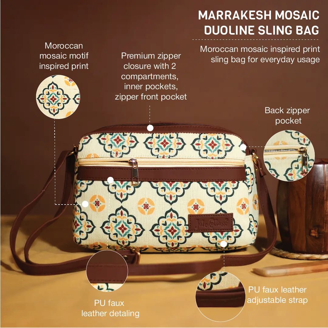 Marrakesh Mosaic Duoline Sling Bag