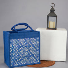 Load image into Gallery viewer, 12 X 12 X 7 - MOROCCAN ZIPPER LUNCH (B-239-BRIGHT BLUE)
