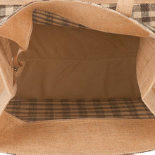 Load image into Gallery viewer, 16 X 16 X 9 - CHECK JUTE ZIPPER WITH BASE (B-259-BROWN)
