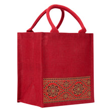 Load image into Gallery viewer, 11 X 10 X 7 - LACE ZIPPER LUNCH (B-254-RED)
