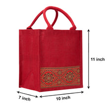 Load image into Gallery viewer, 11 X 10 X 7 - LACE ZIPPER LUNCH (B-254-RED)
