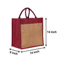 Load image into Gallery viewer, 14 X 14 X 9 - ML SHOPPING ZIPPER WITH BASE (B-235-MAROON)
