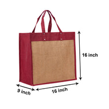 Load image into Gallery viewer, 16 X 16 X 9 - ML SHOPPING ZIPPER WITH BASE (B-236-MAROON)
