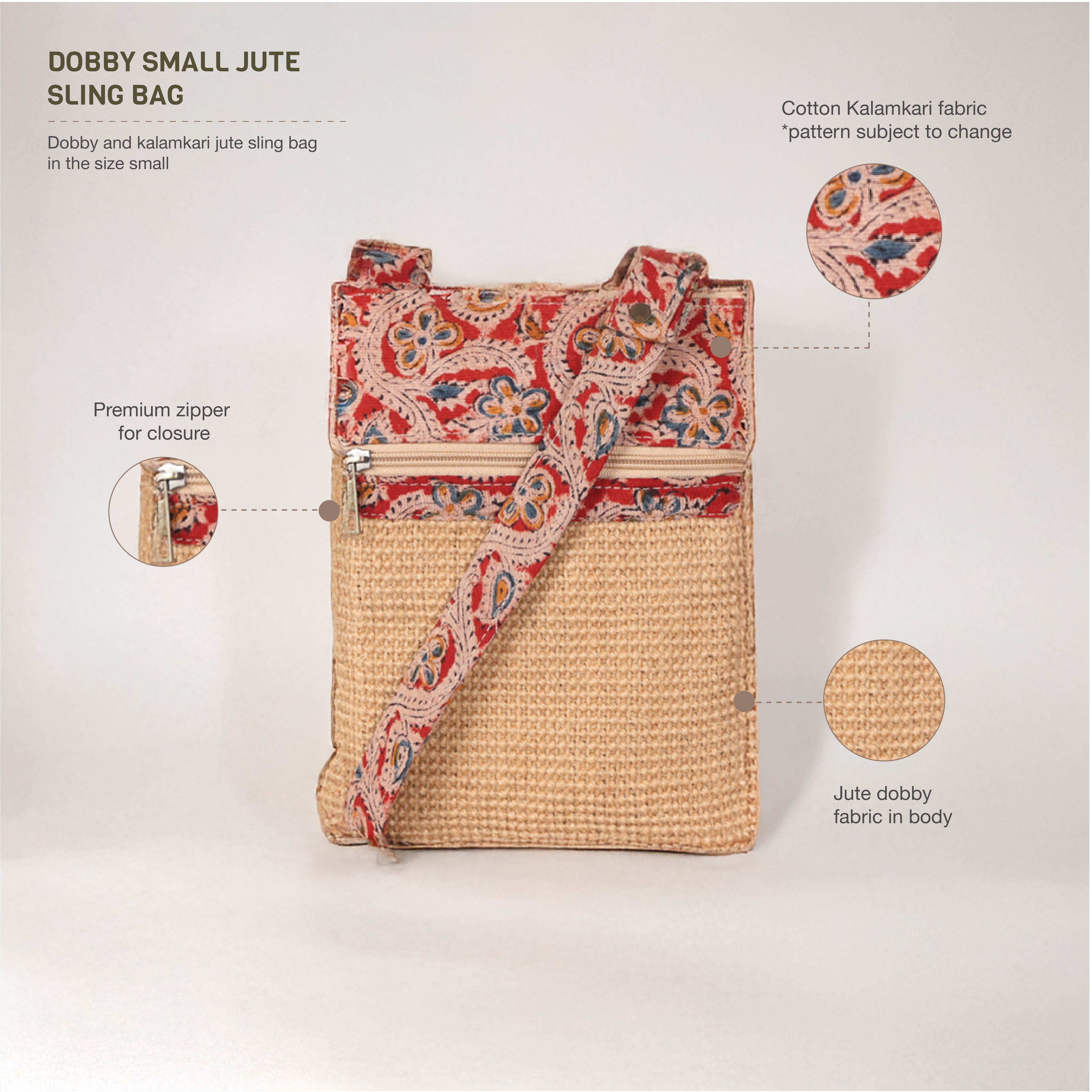Dobby kalamkari sling bag small