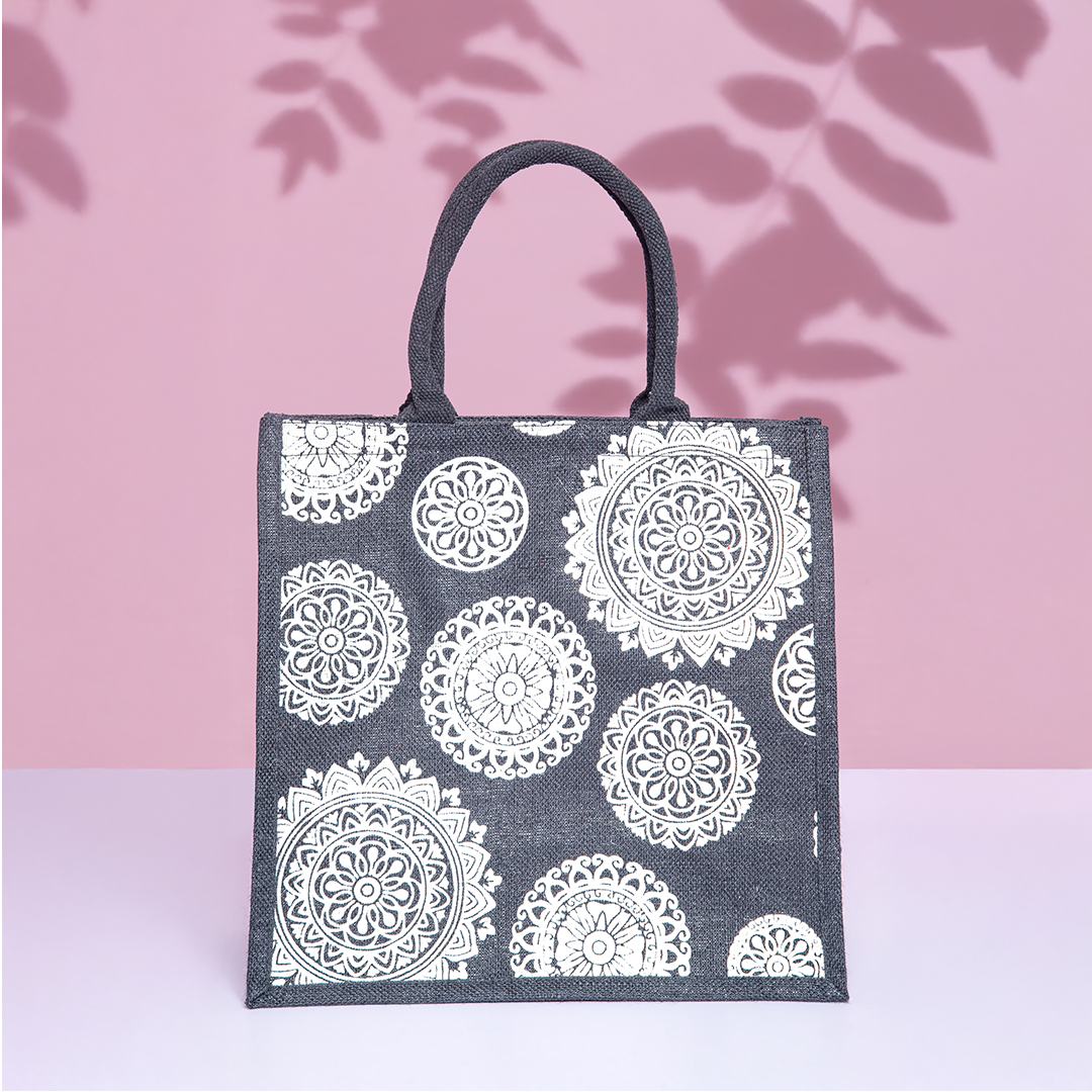 Floral Chakra Print Shopping Bag