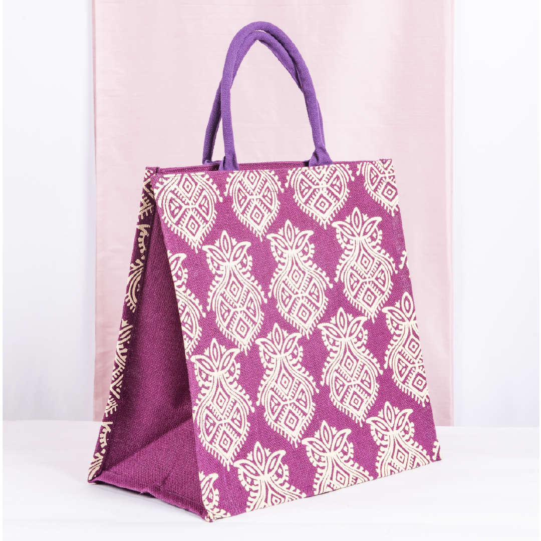 Printed Zipper Jute with Bottom Board