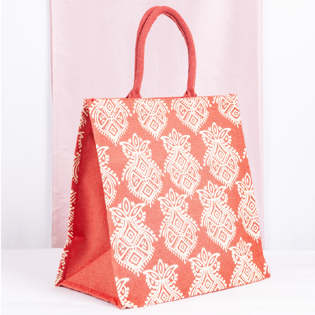 Printed Zipper Jute with Bottom Board