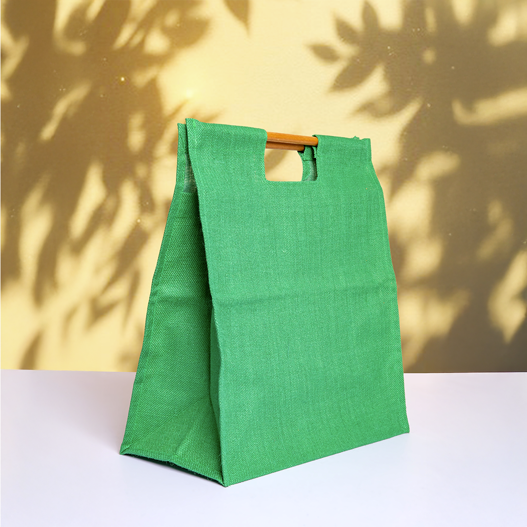 Bamboo Handle Jumbo Jute Shopping Bag