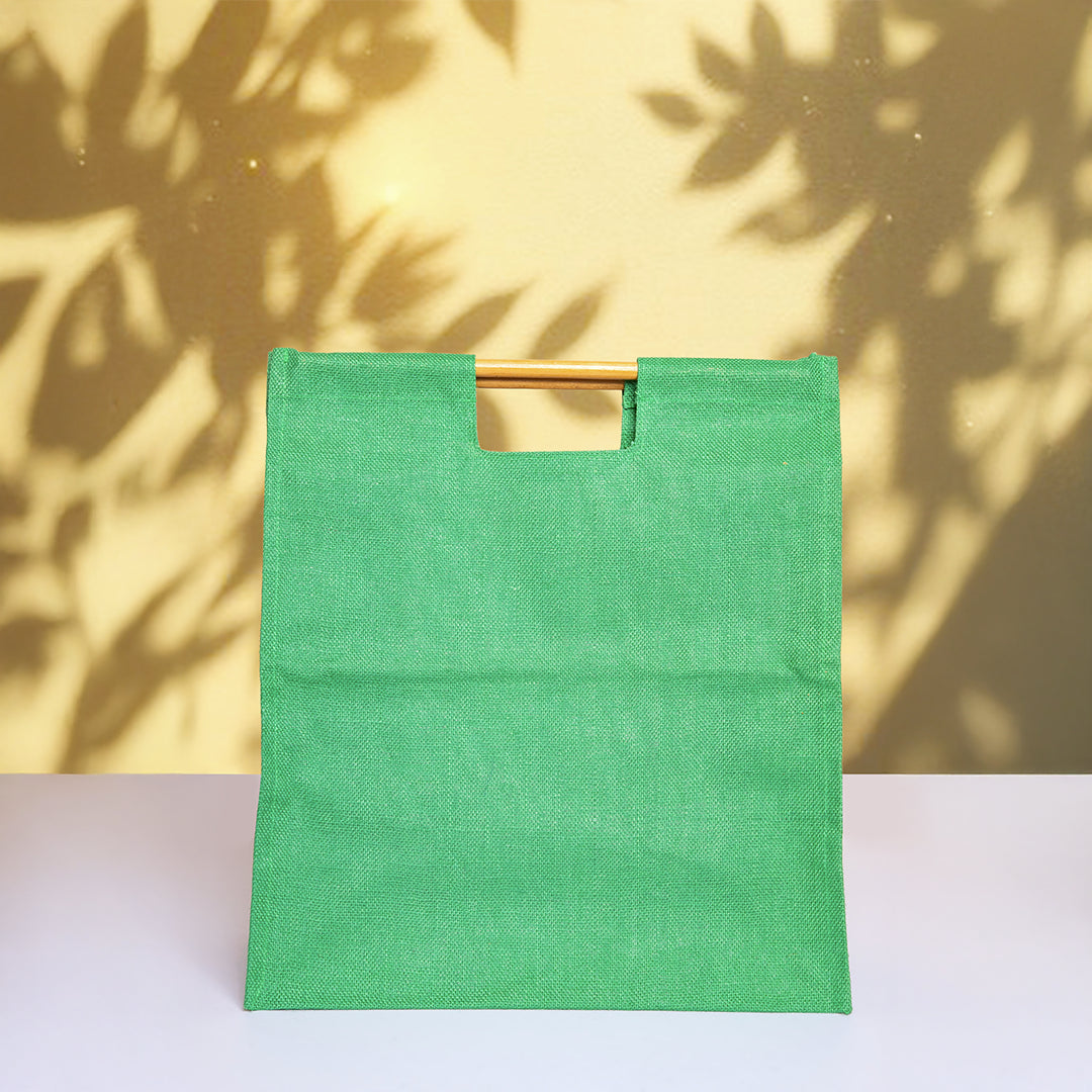 Bamboo Handle Jumbo Jute Shopping Bag