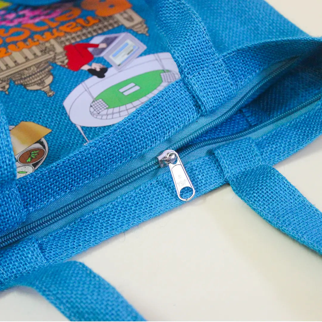 Bengaluru Stories Zipper Tote Bag