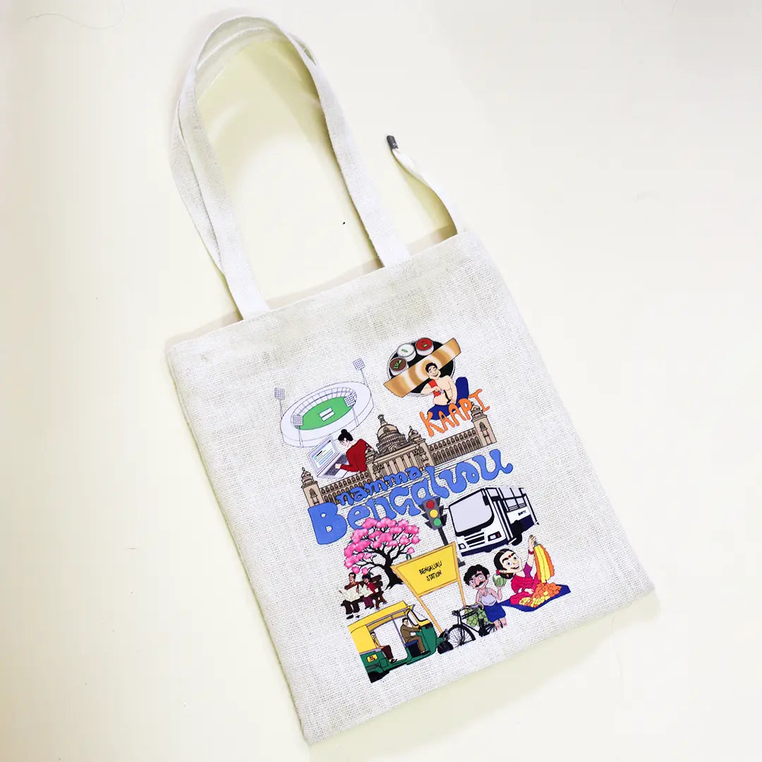 Bengaluru Stories Zipper Tote Bag