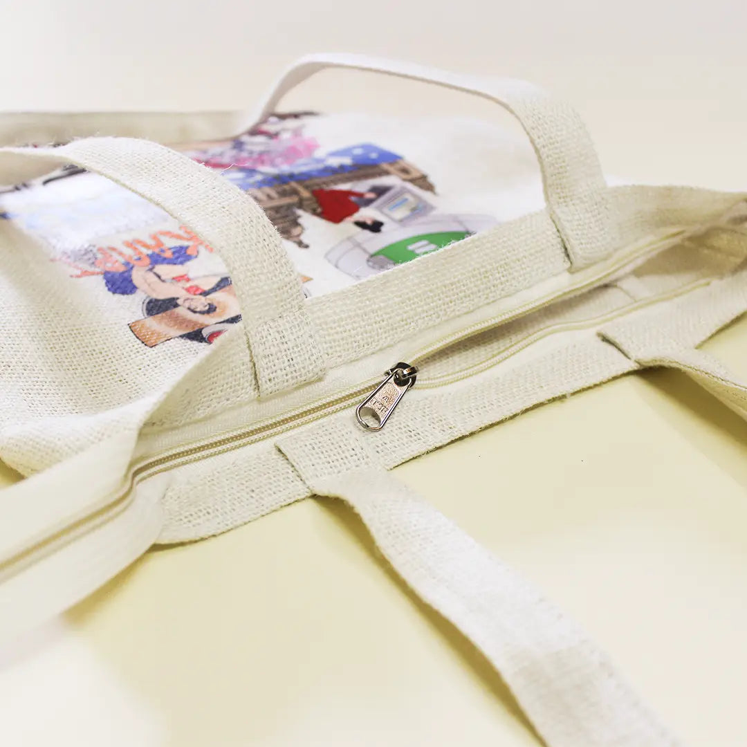 Bengaluru Stories Zipper Tote Bag