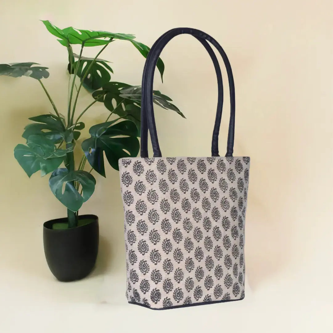 Block Print JUCO Handbag