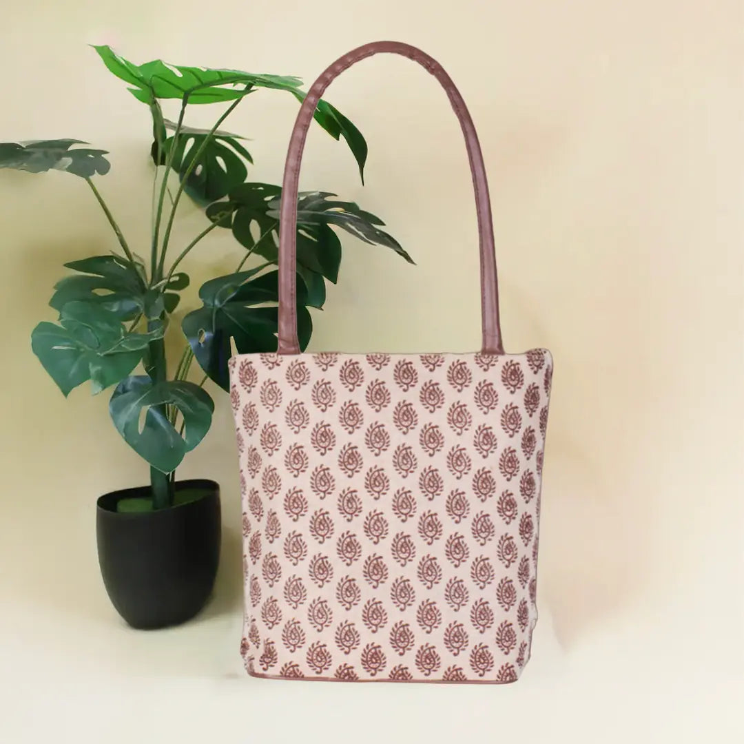 Block Print JUCO Handbag