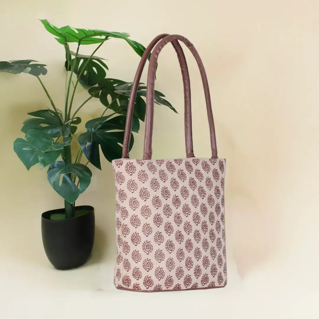 Block Print JUCO Handbag