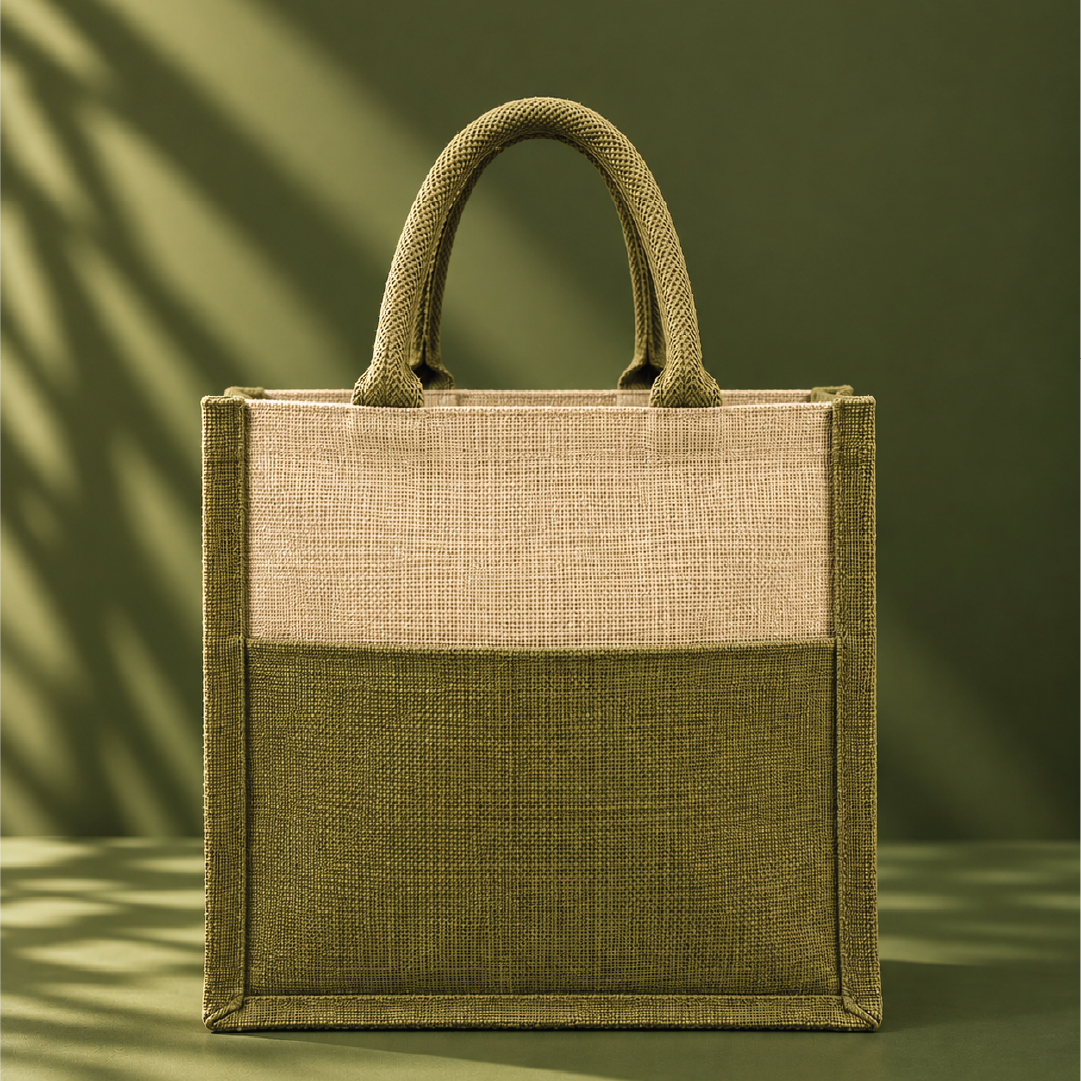 Tropical Bloom Zipper Shopping Bag
