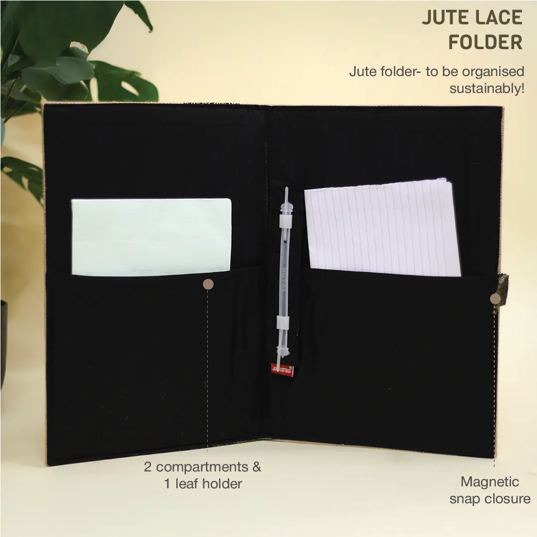 Lace Jute Folder