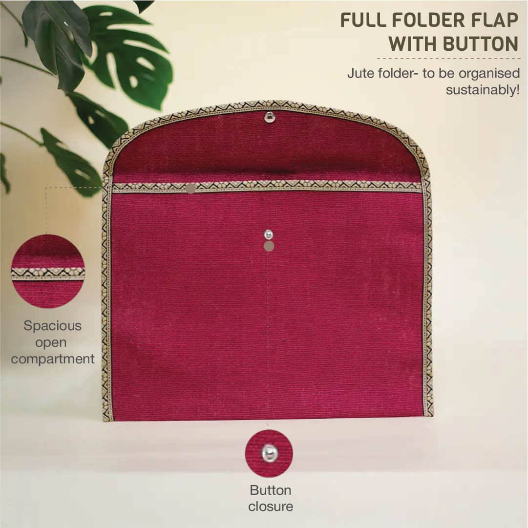 Full Flap folder with button