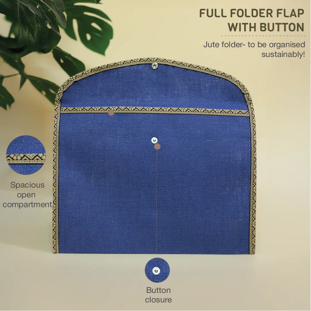 Full Flap folder with button