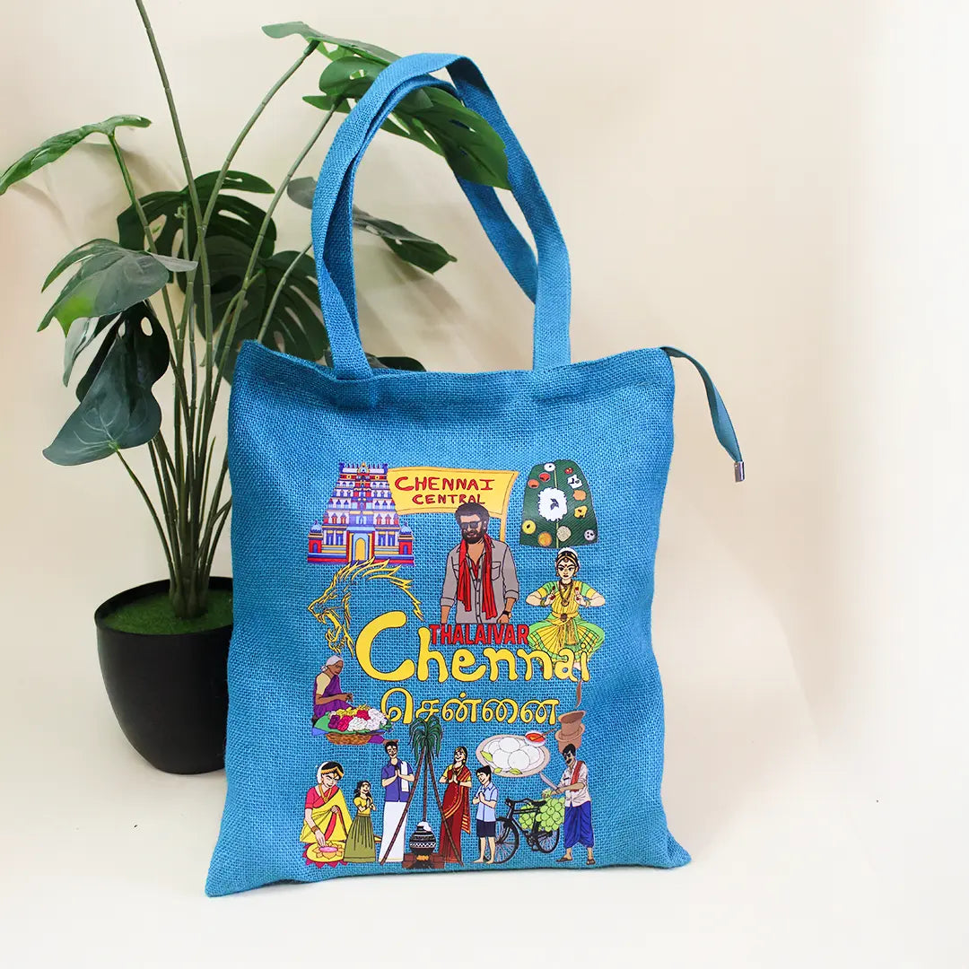 Chennai Stories Zipper Tote