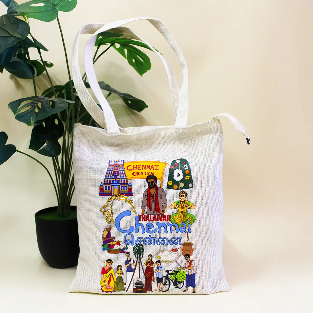 Chennai Stories Zipper Tote